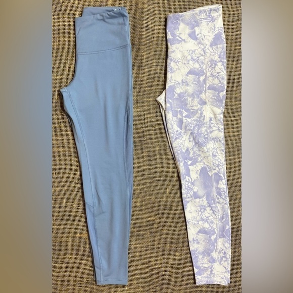Old Navy and RBX Pants - Leggings Size Small 2 Pair RBX Lavender/White 2 Pockets, Old Navy Blue Elevate